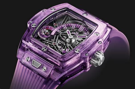 purple hublot watch|hublot big bang sapphire.